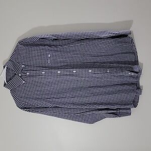 Paul & Shark Blue and White Gingham Shirt Size 41